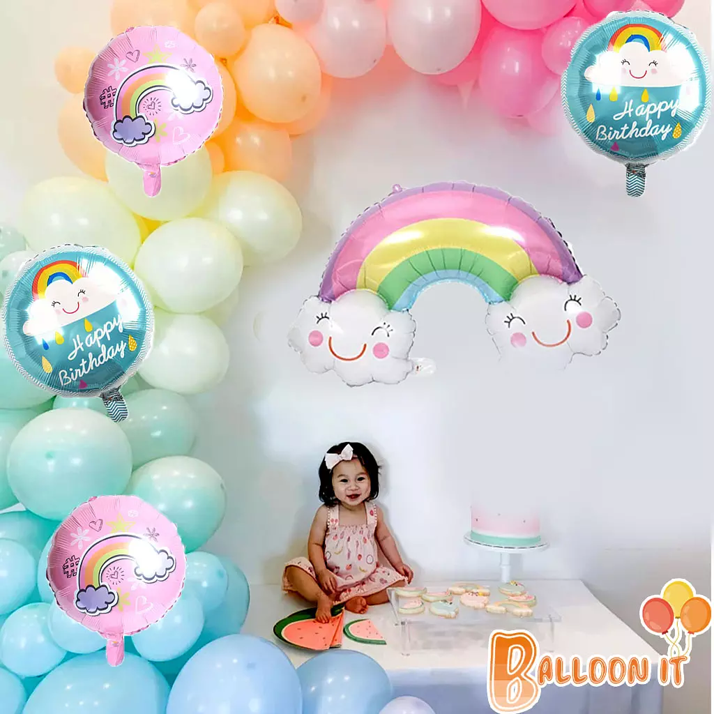 clouds pastel balloon set 