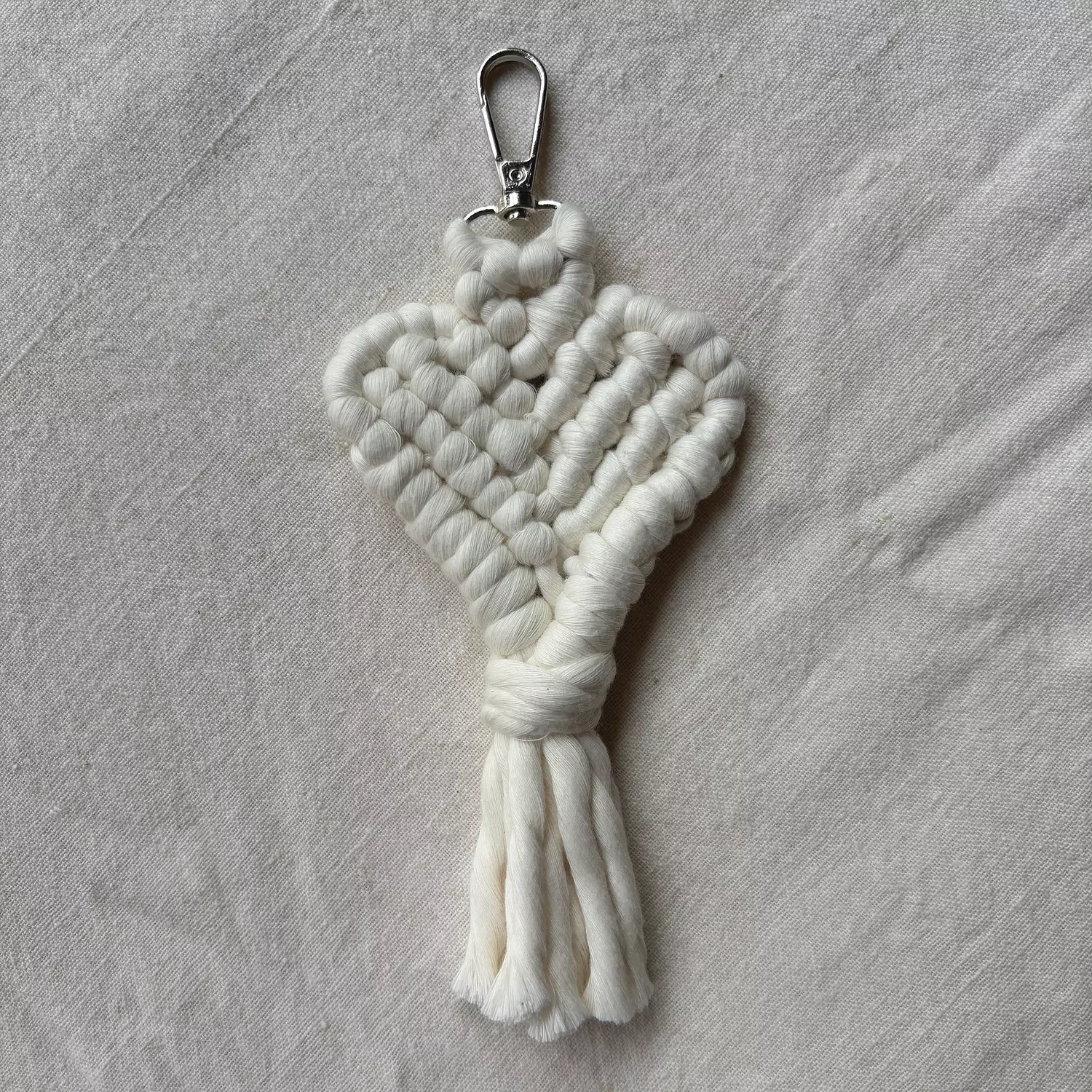 Original Heart Macrame Keychain 0