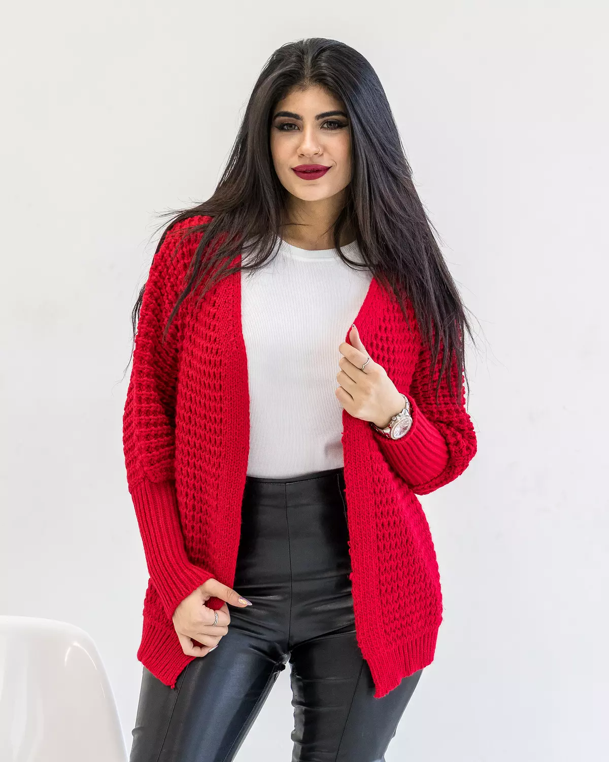 Wool knitting cardigan 6