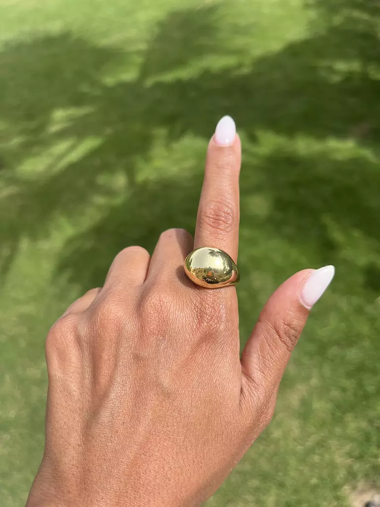 Puffy Gold Ring