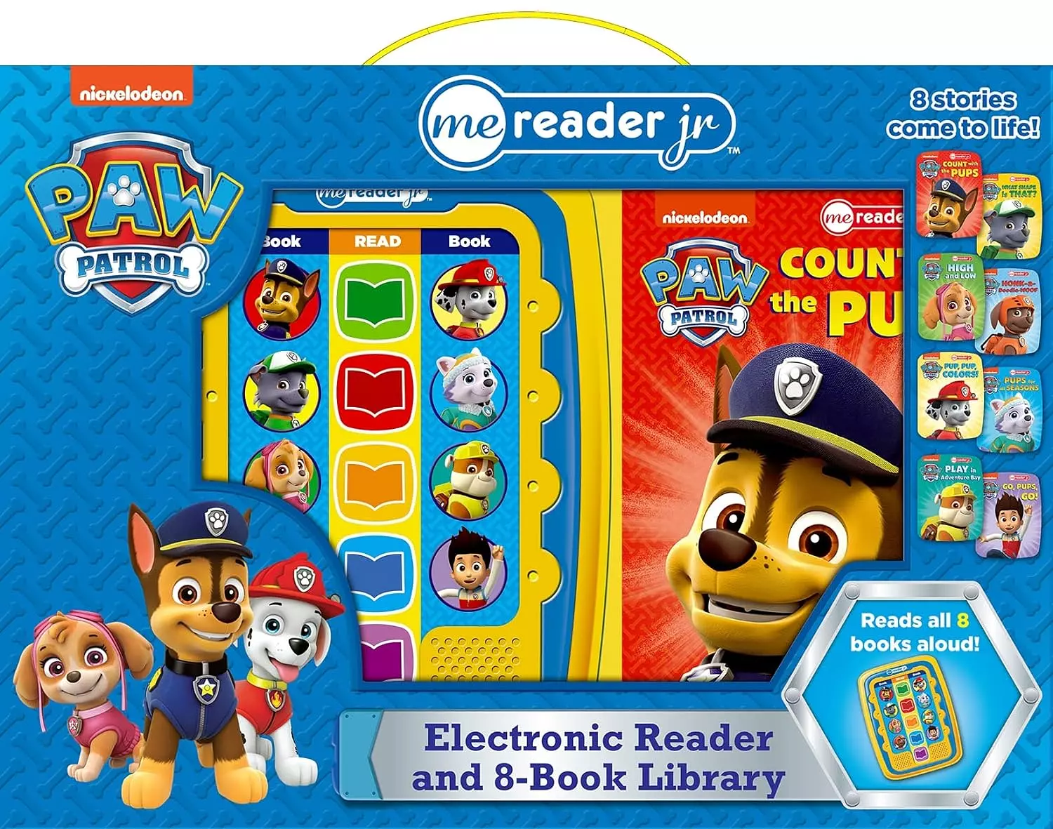 Nickelodeon PAW Patrol Chase, Skye, Marshall, and More! - Electronic Me Reader Jr. 8 Sound Book Library hover image