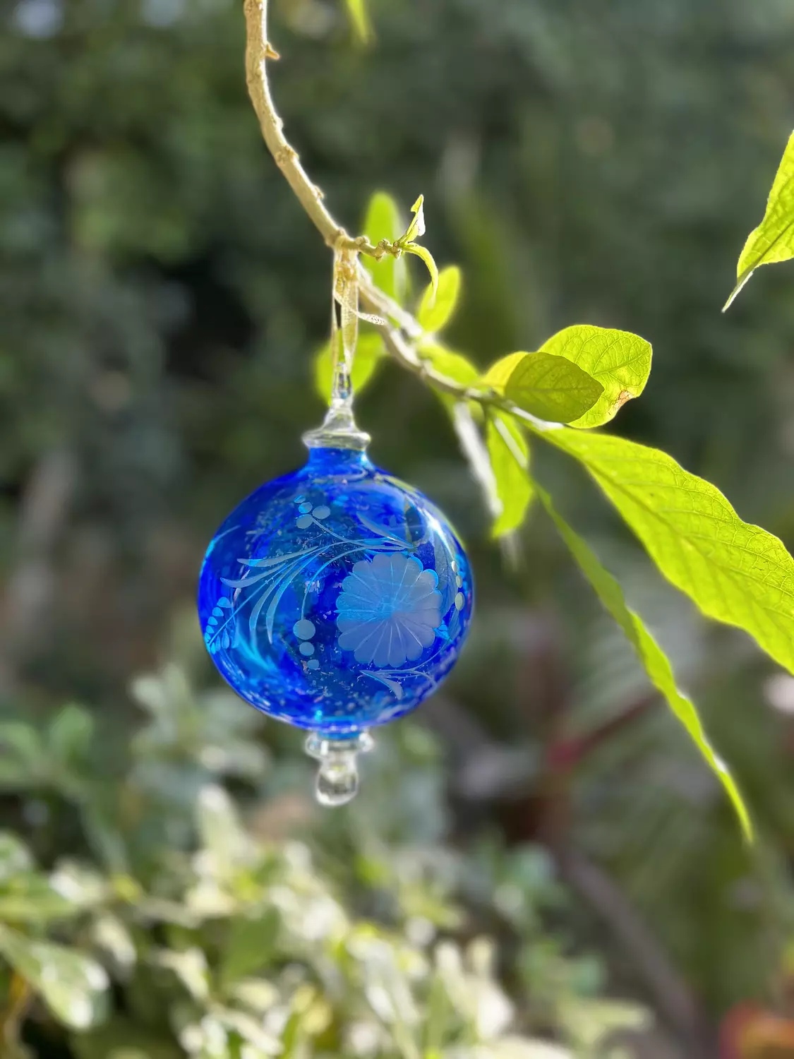 Christmas Glass Ornament (Translucent Engravings) 2