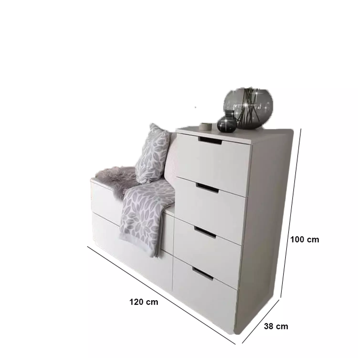 Shoe Storage 120x38x100 cm - Artco.sho061 6