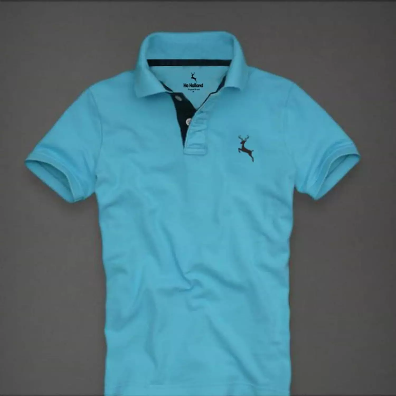 Polo T-shirt turquoise hover image
