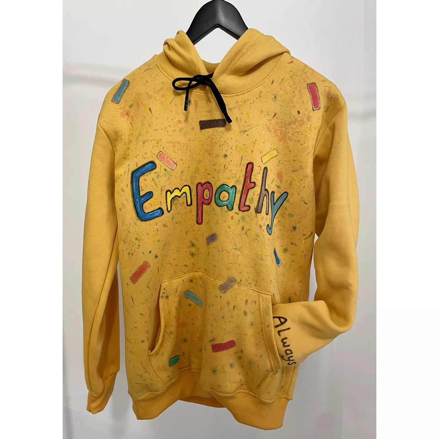 Empathy hoodie hand painted size medium  hover image