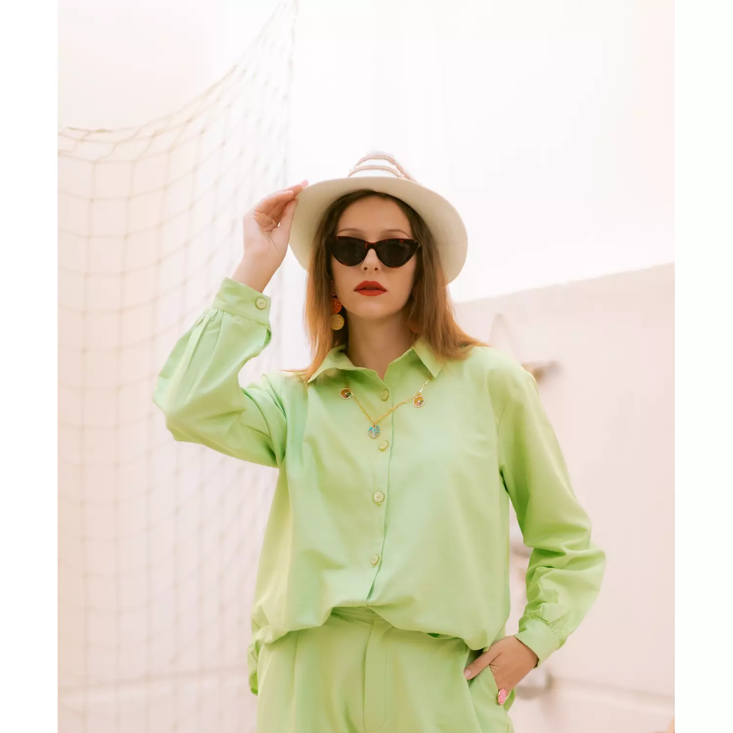 Apple green shirt 1