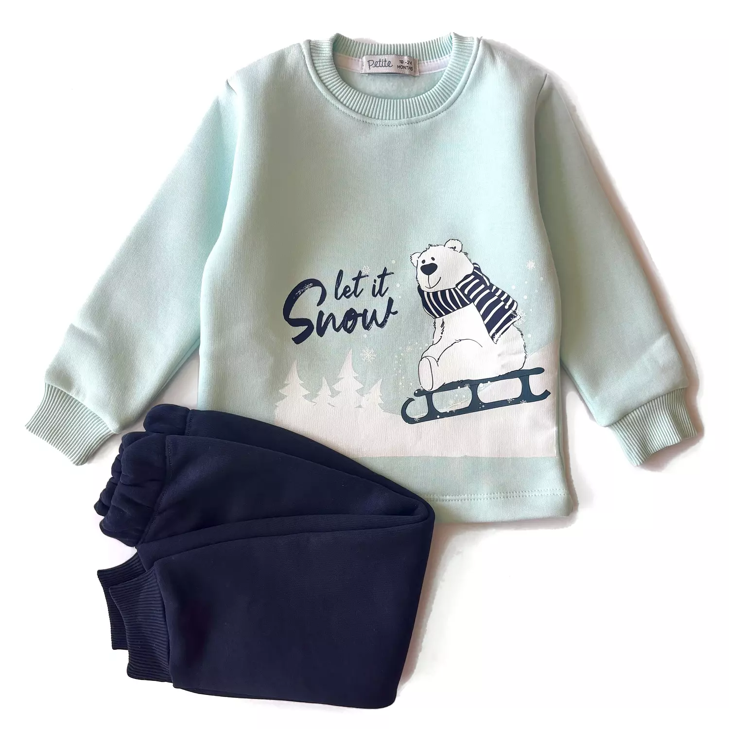 Bear Cotton Fleece PJs hover image