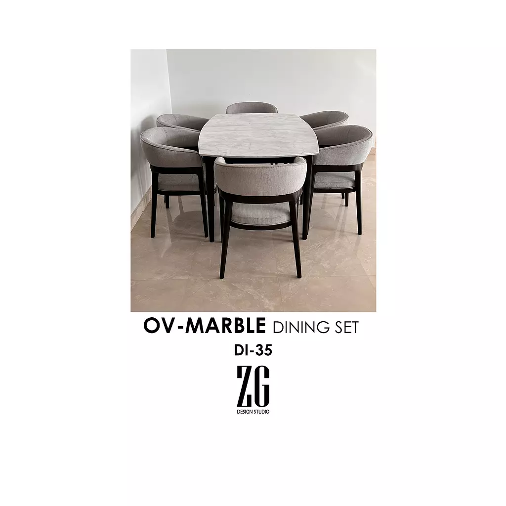 OV-MARBLE DINNING TABLE