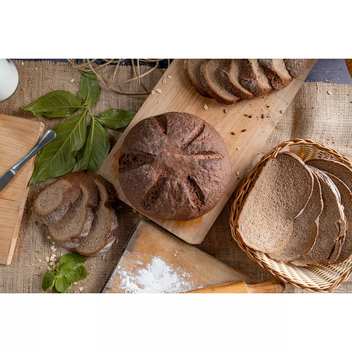 Dark Rye 50/50 Bread (Bauernbrot) 1