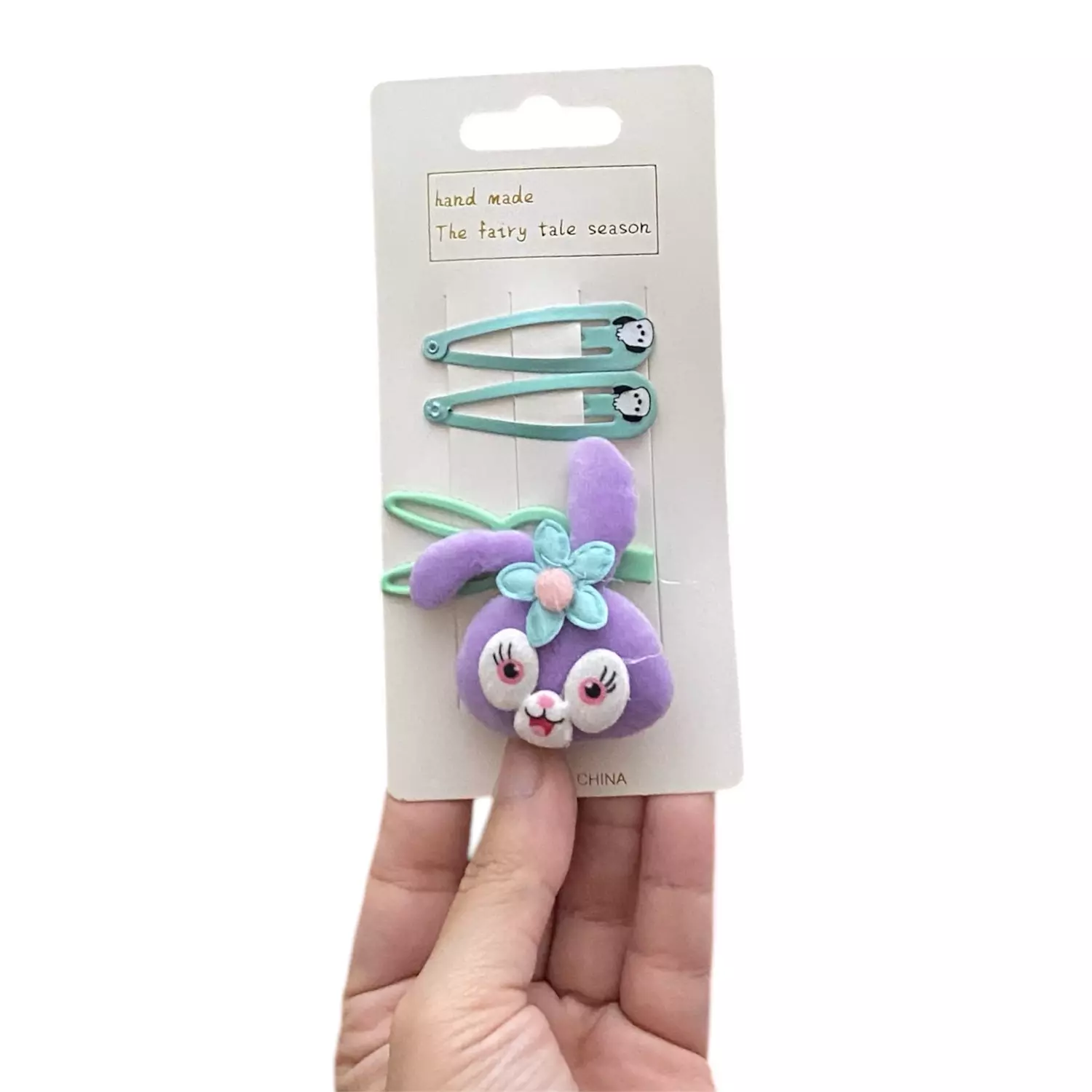 Kids Havana 4 Pc Hair Pin Set - Purple hover image