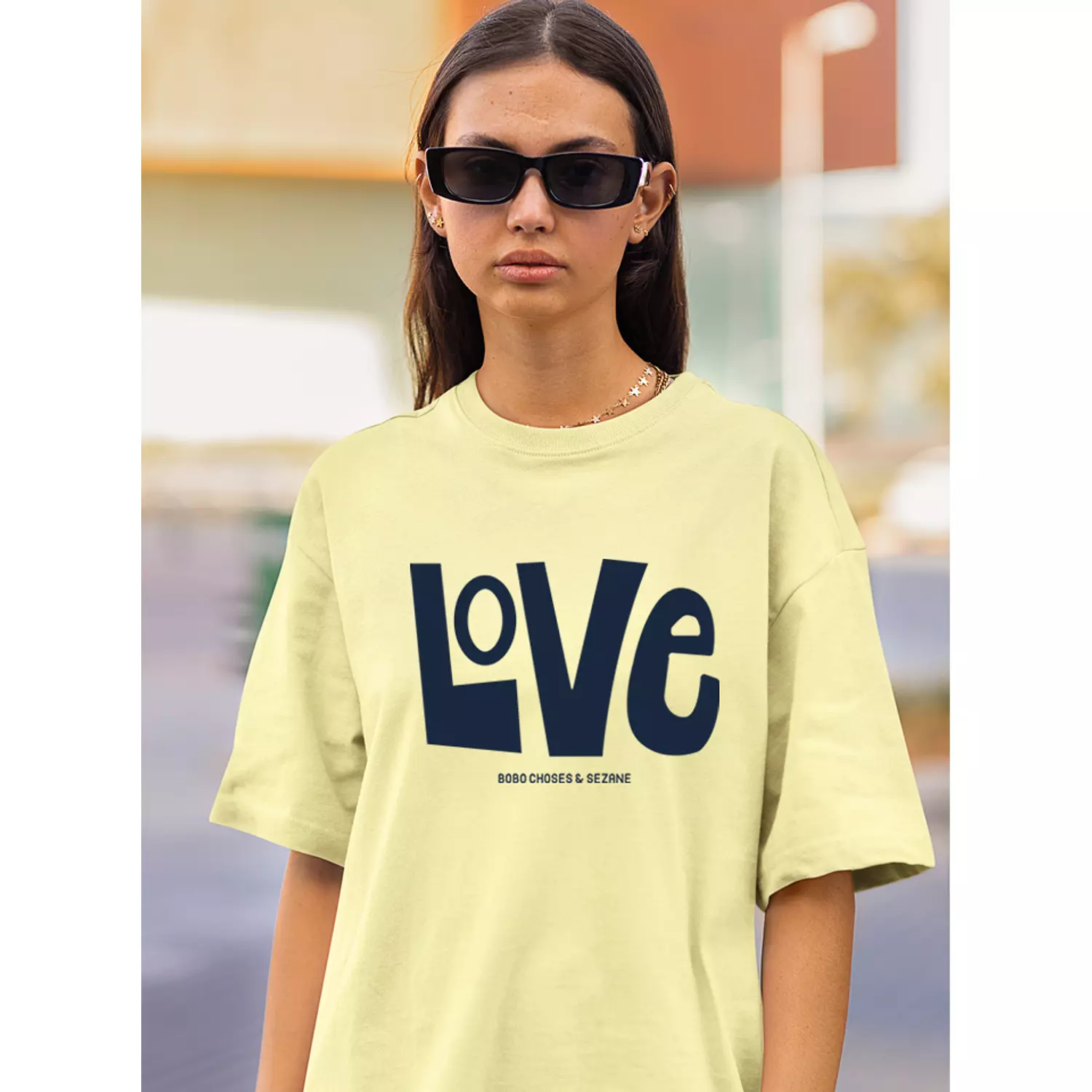 Ho Holland Women Short Sleeve Yellow T Shirt - Love hover image