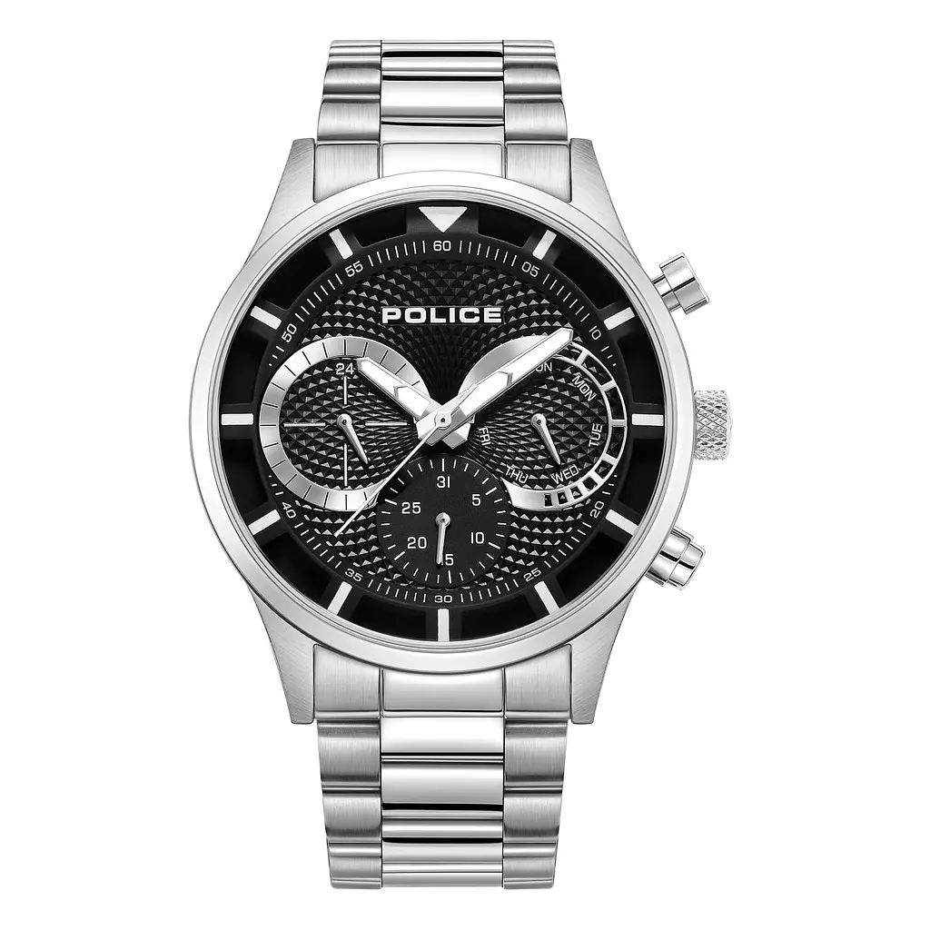 POLICE PEWGK0040303 Men Analog Quartz Casual Watch Classic Dress Black Dial Round