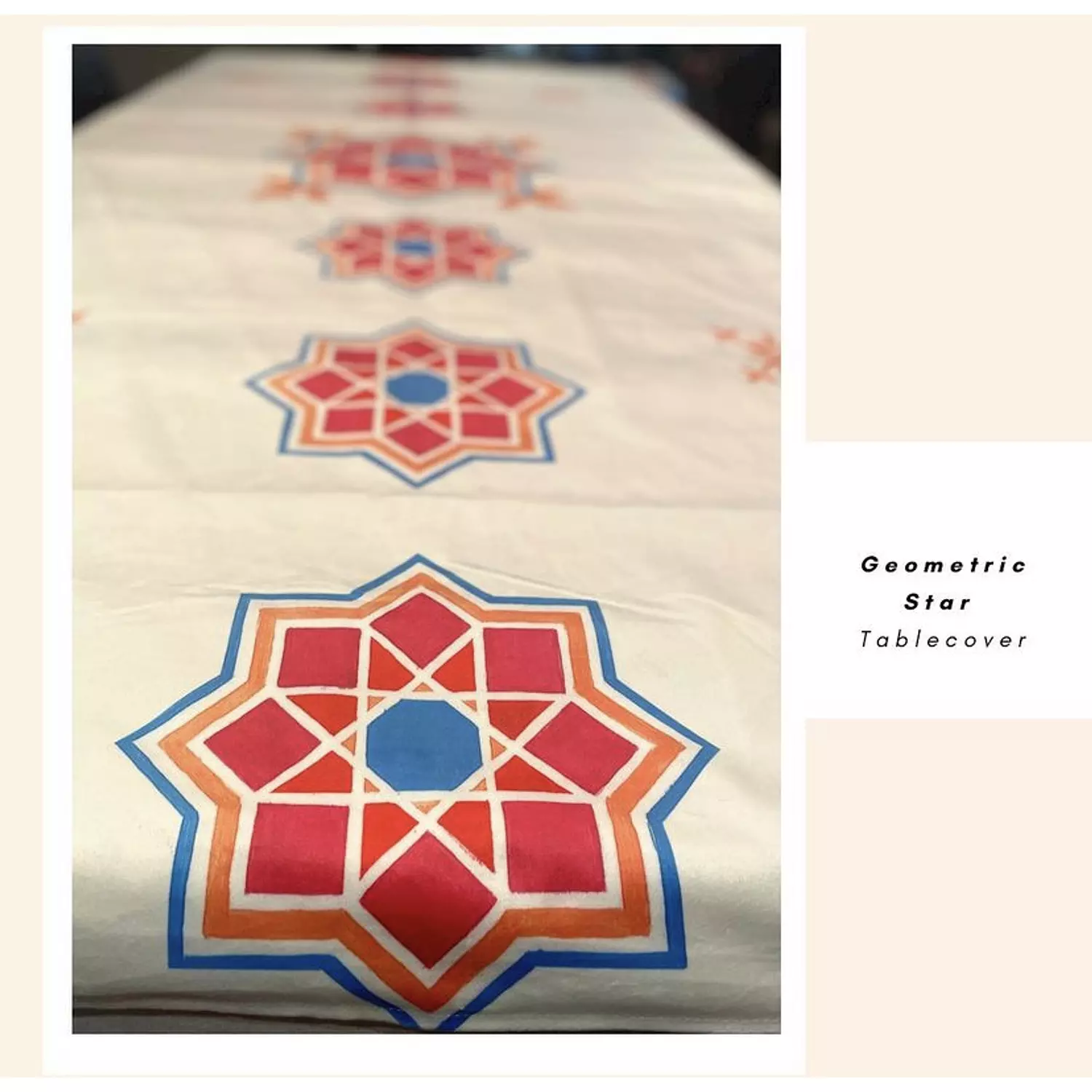 The Geometric Star Tablecover 250m 3