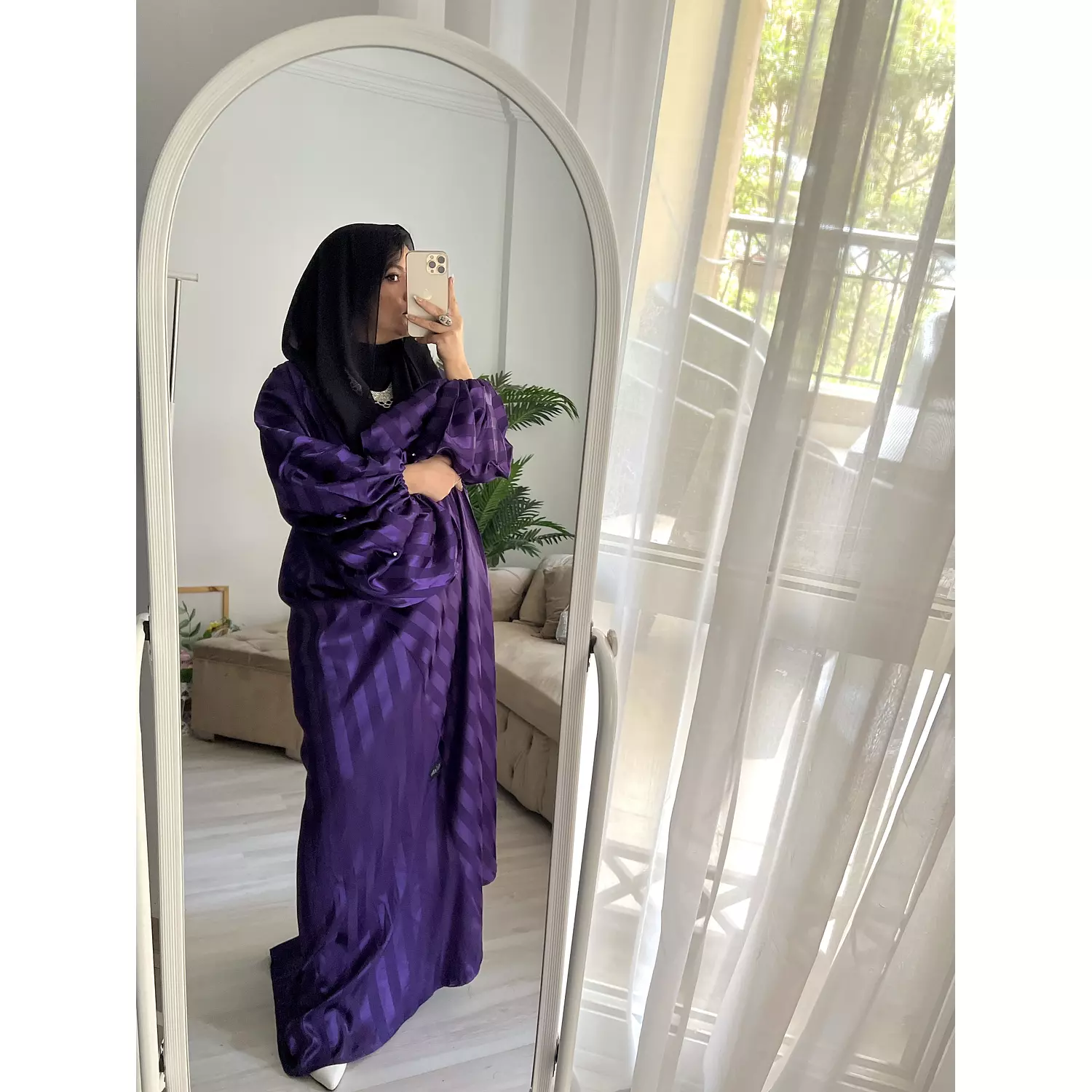 Purple abaya 2