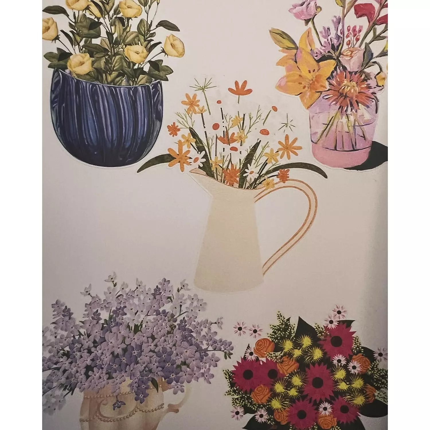 Flower Vases Stickers Pack 1