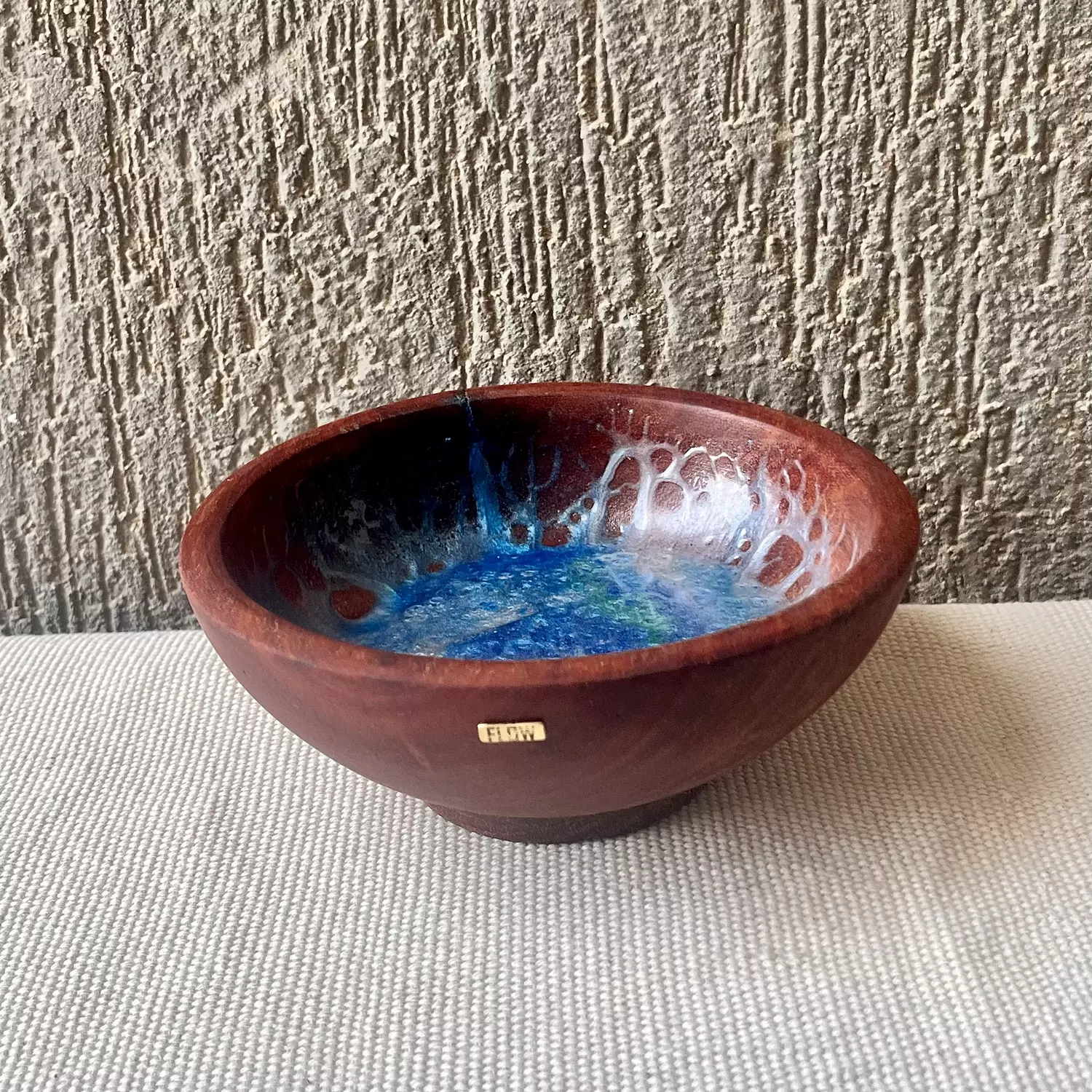 Blue| Green Wood Bowl 3