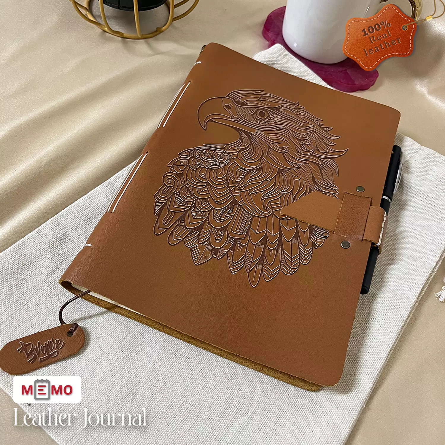 Memo Leather Journal (Real leather) 35