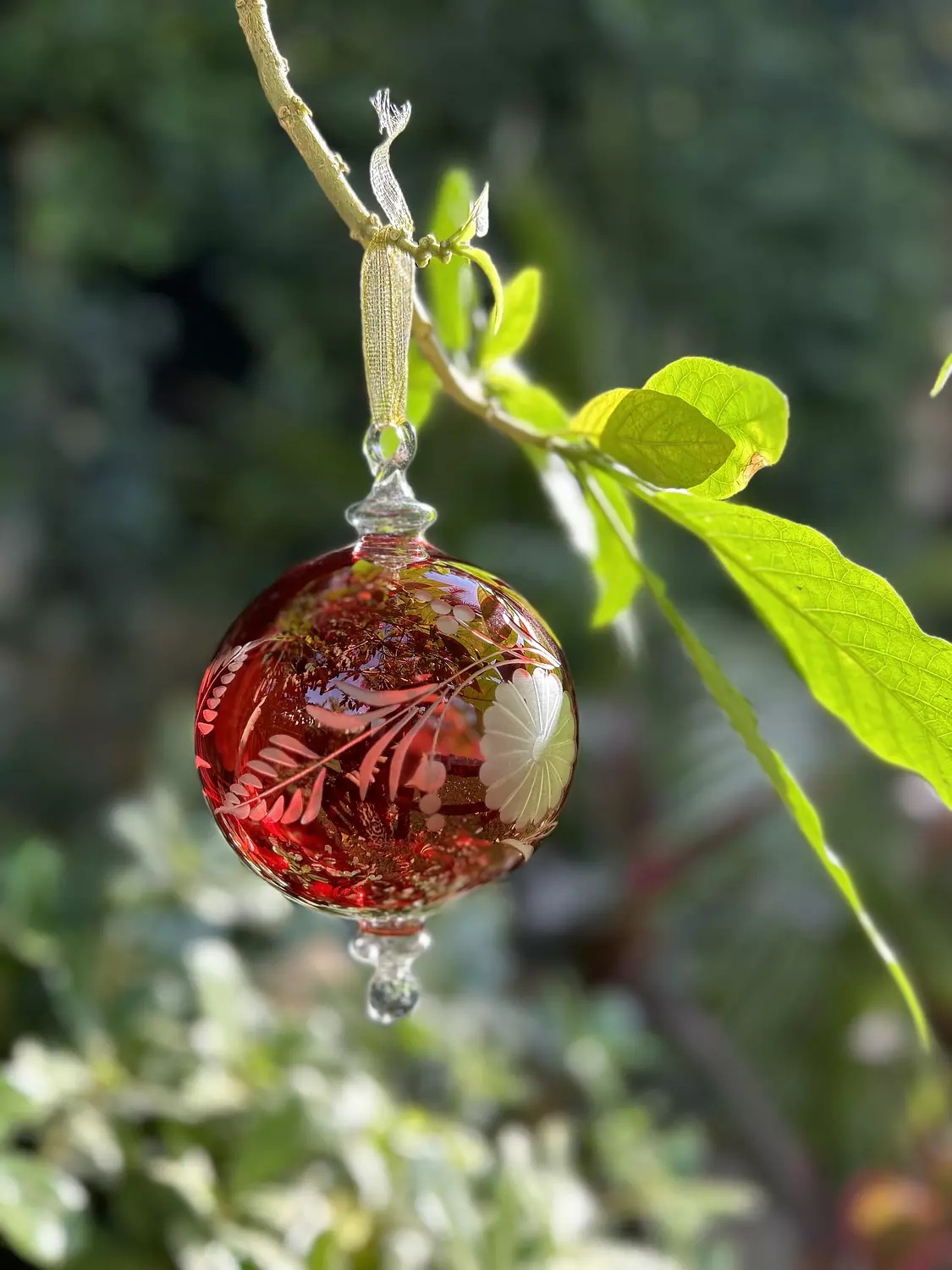 Christmas Glass Ornament (Translucent Engravings) 7