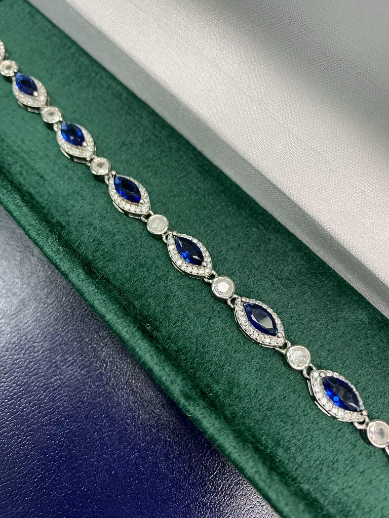 Blue ruby bracelet