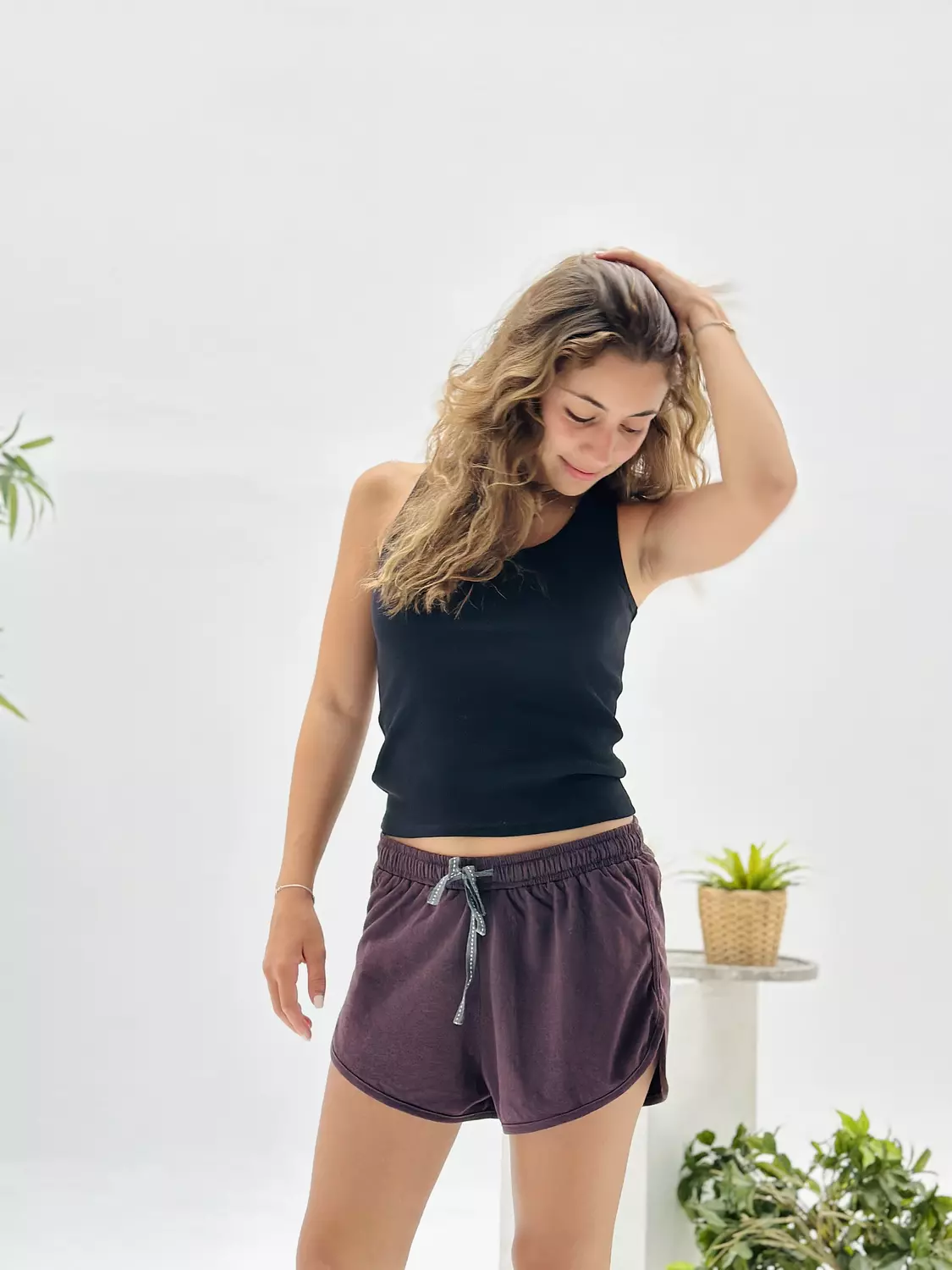 Workout Shorts - Plums hover image