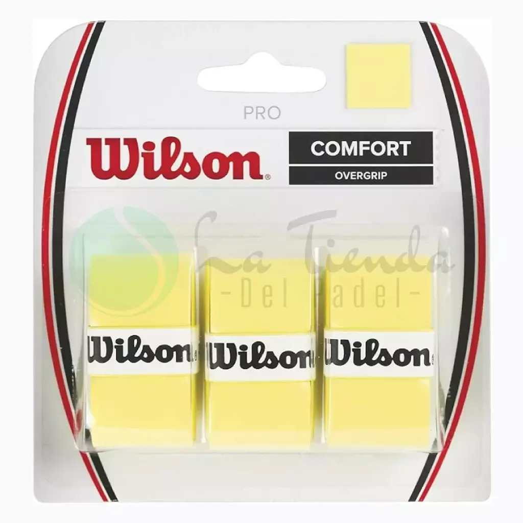 Wilson Pro Comfort Yellow Overgrip (Pack of 3)