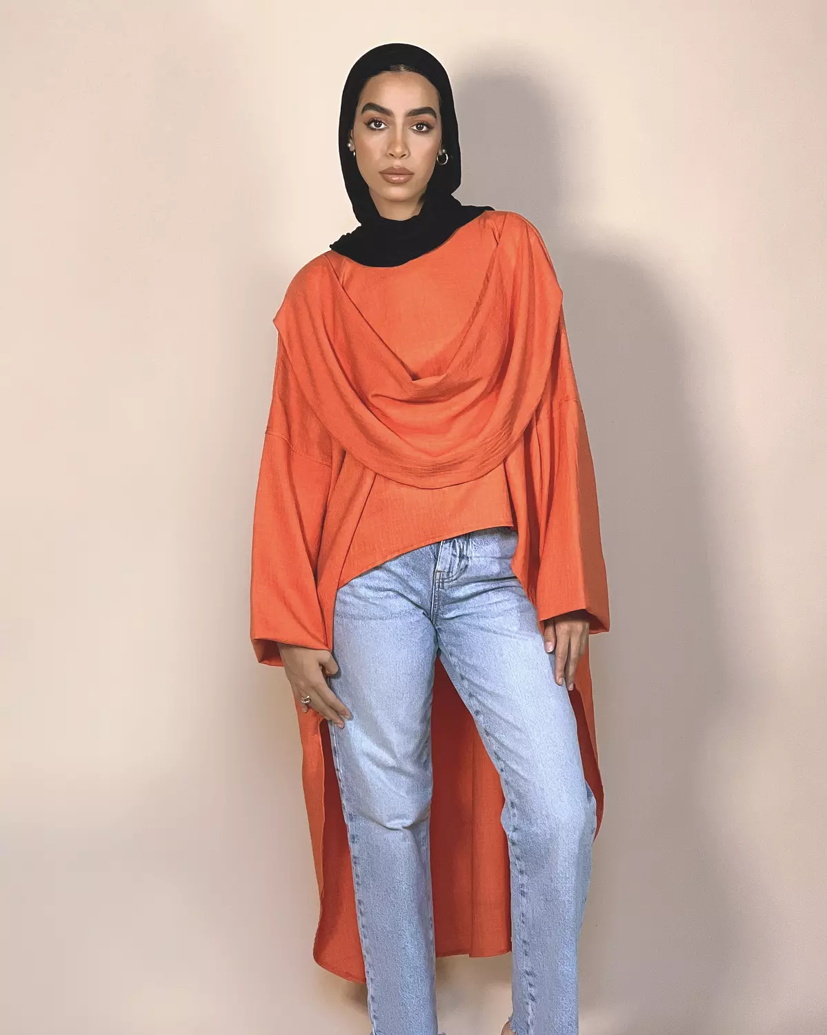 Orange Drape Tunic hover image