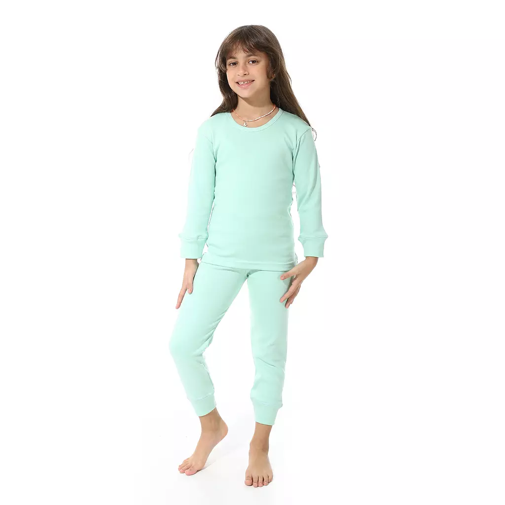 Kids Thermal Set -Light Green