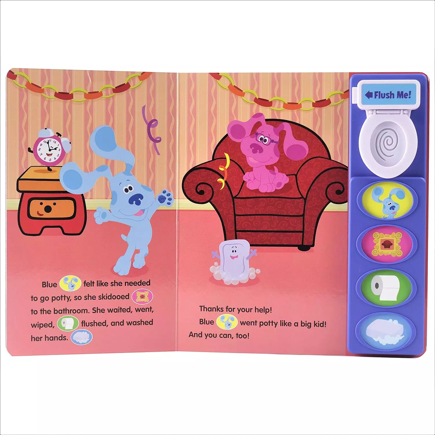 Nickelodeon Blue's Clues & You! - Potty Time with Blue! - Potty Trainingy (Sound Book)-2nd-img