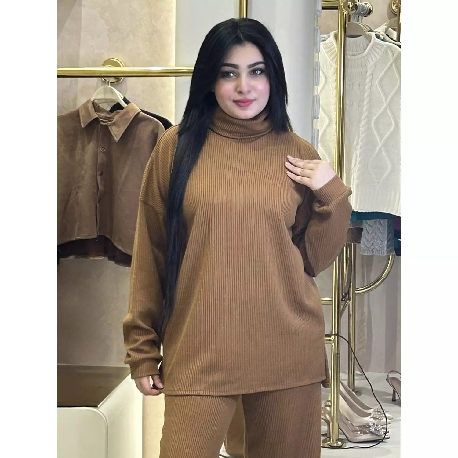 Caramel Glow (Camel) Cozy Suit hover image