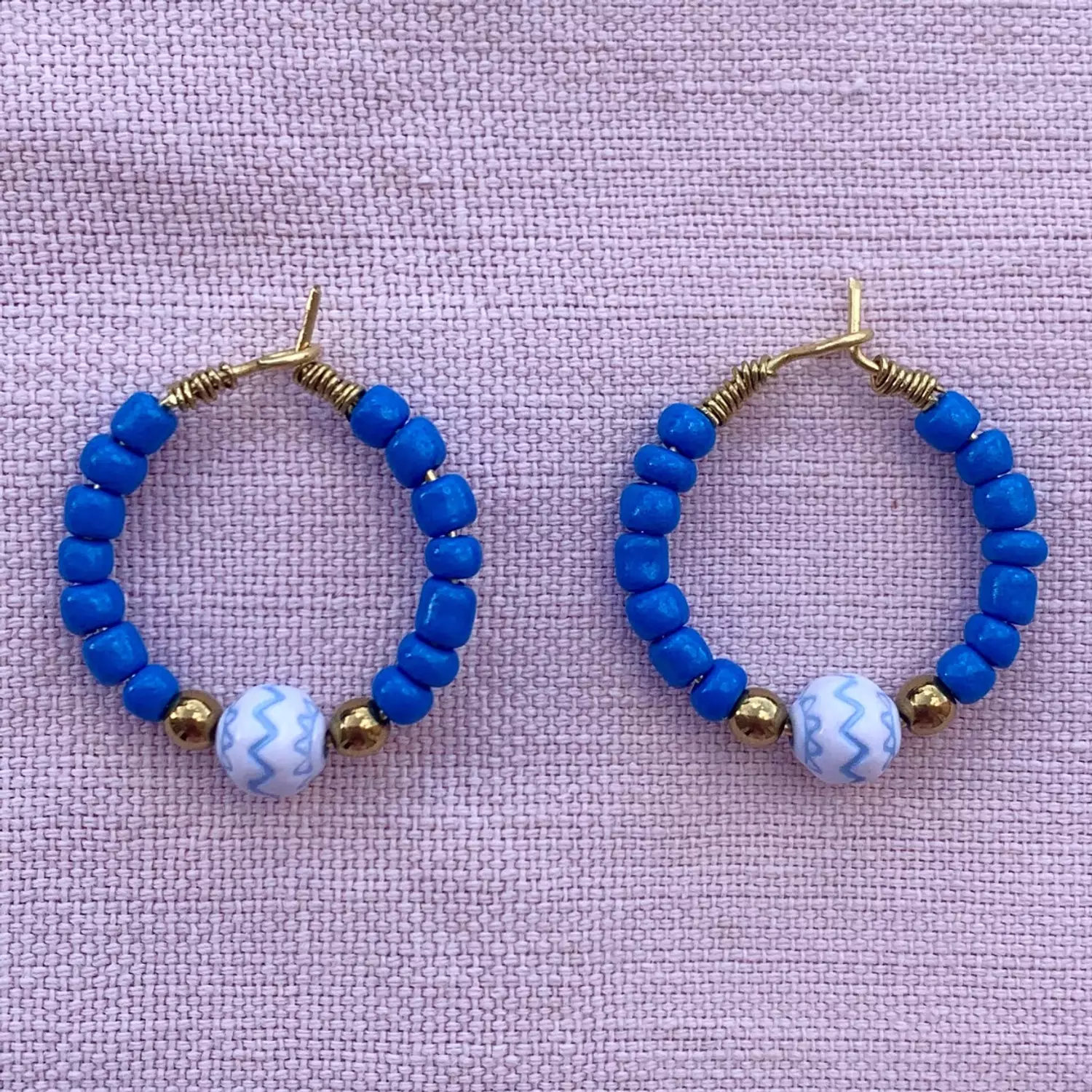 Beady hoop Earrings 4