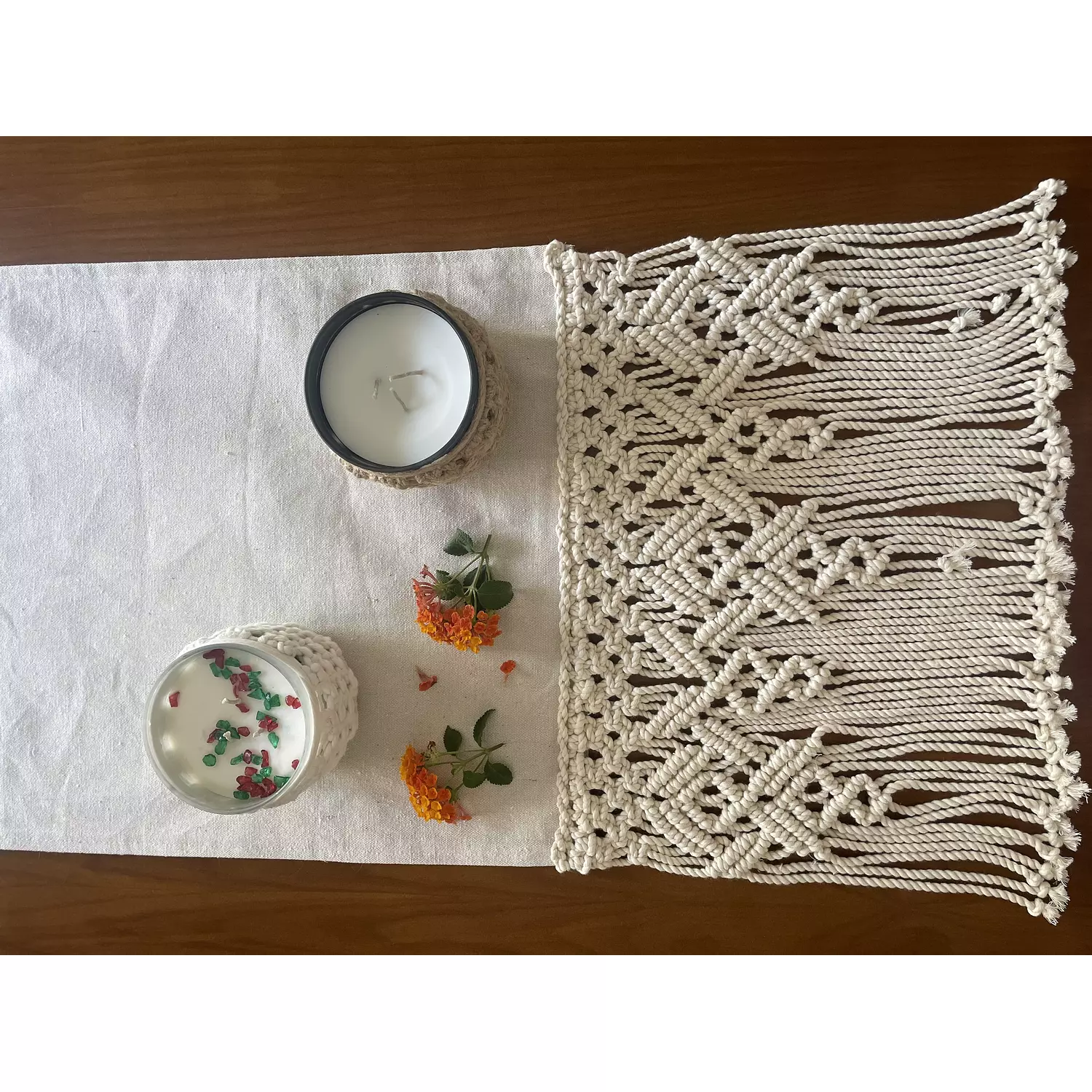 Aztec Macrame Table Runner 1