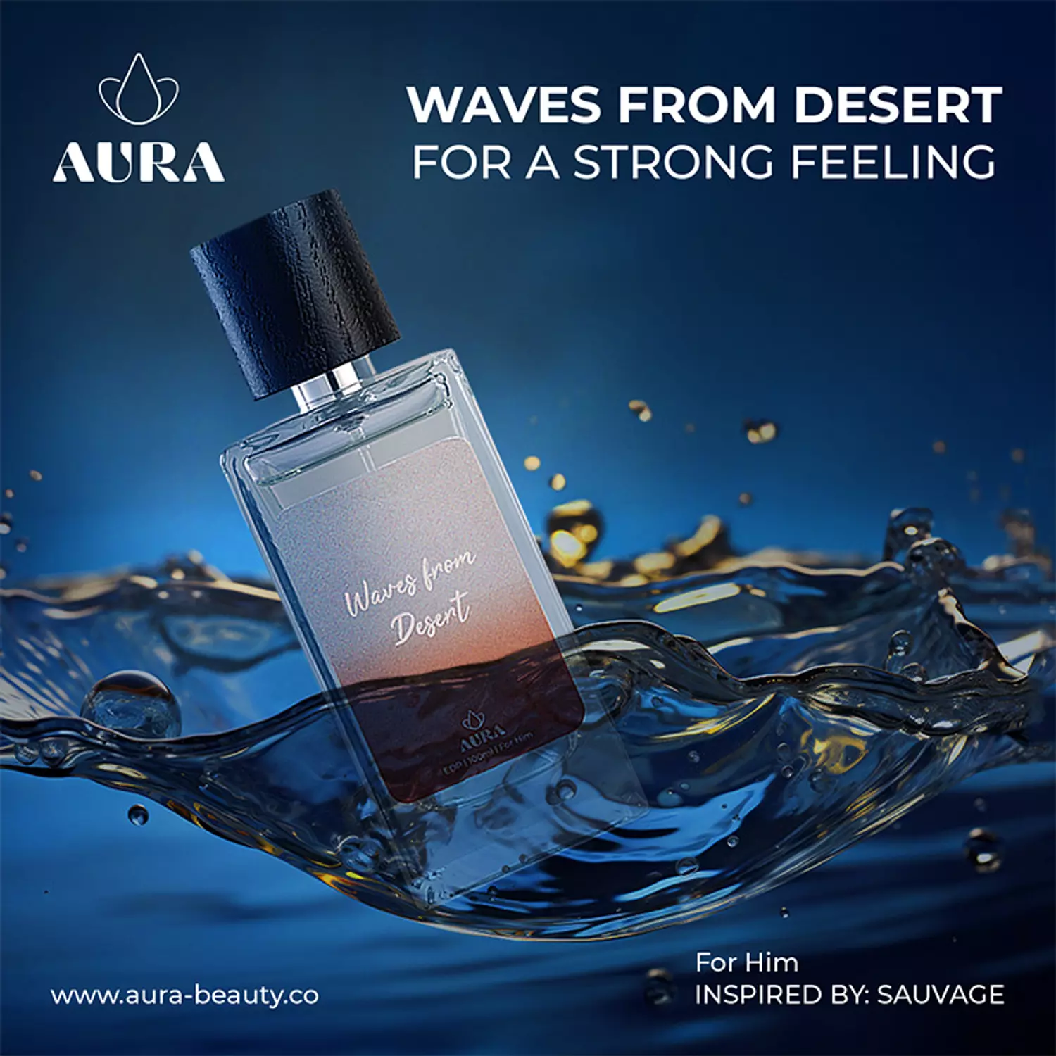 "Waves from Desert" by AURA  EDP 50 ml inspired by Dior "Sauvage". 3