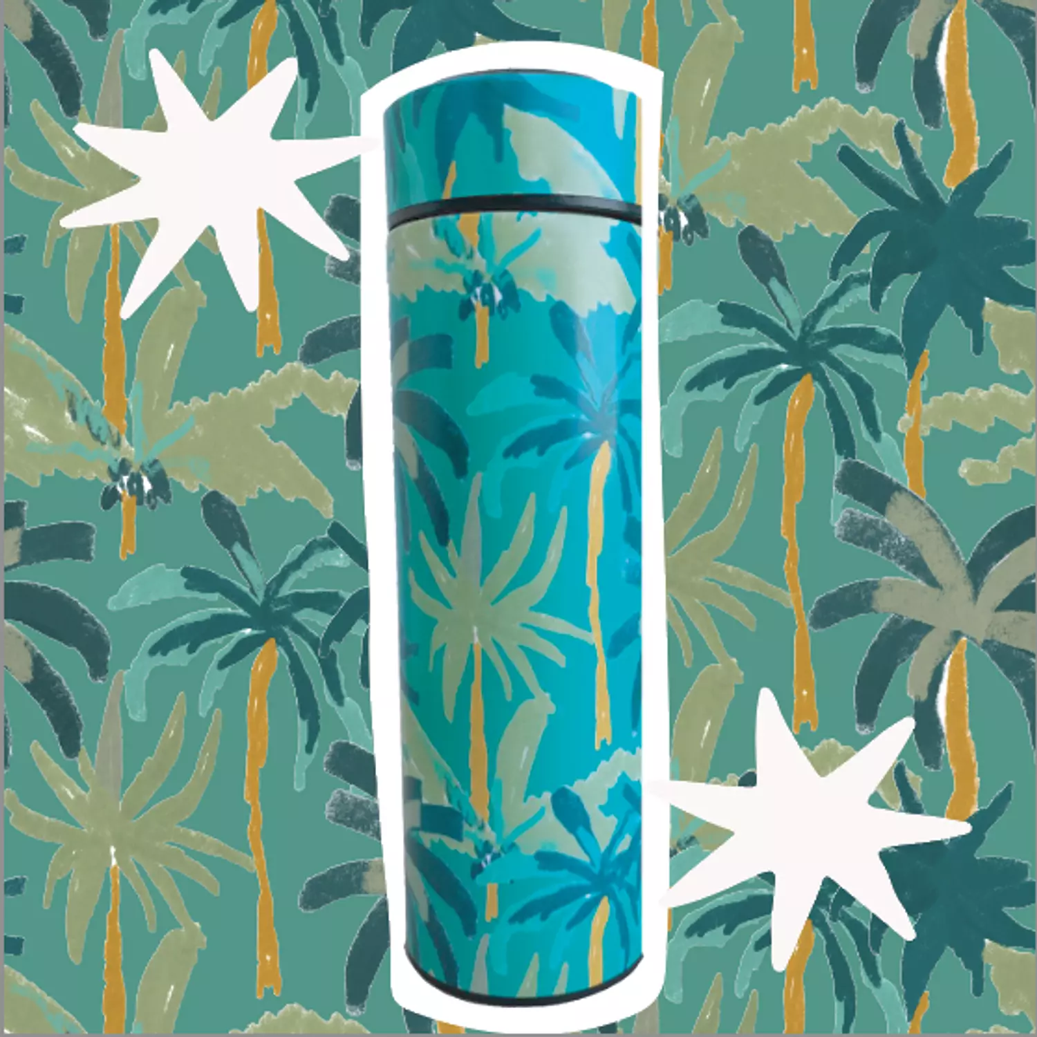 PALM TREES WATER BOTTLE hover image