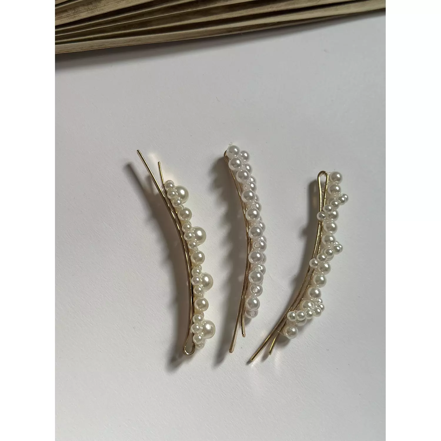 Set of three pearls Hair pin 2