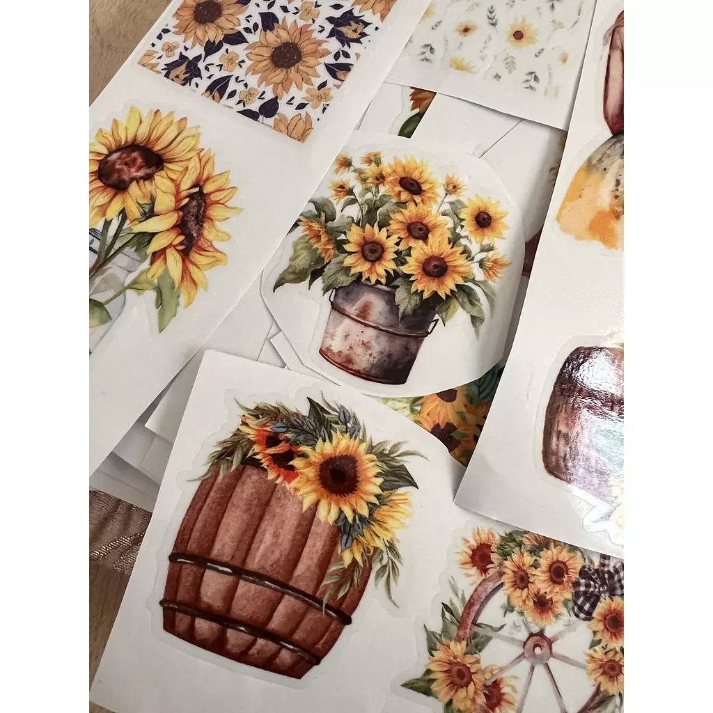 Sunflowers Pack | Transparent Stickers 