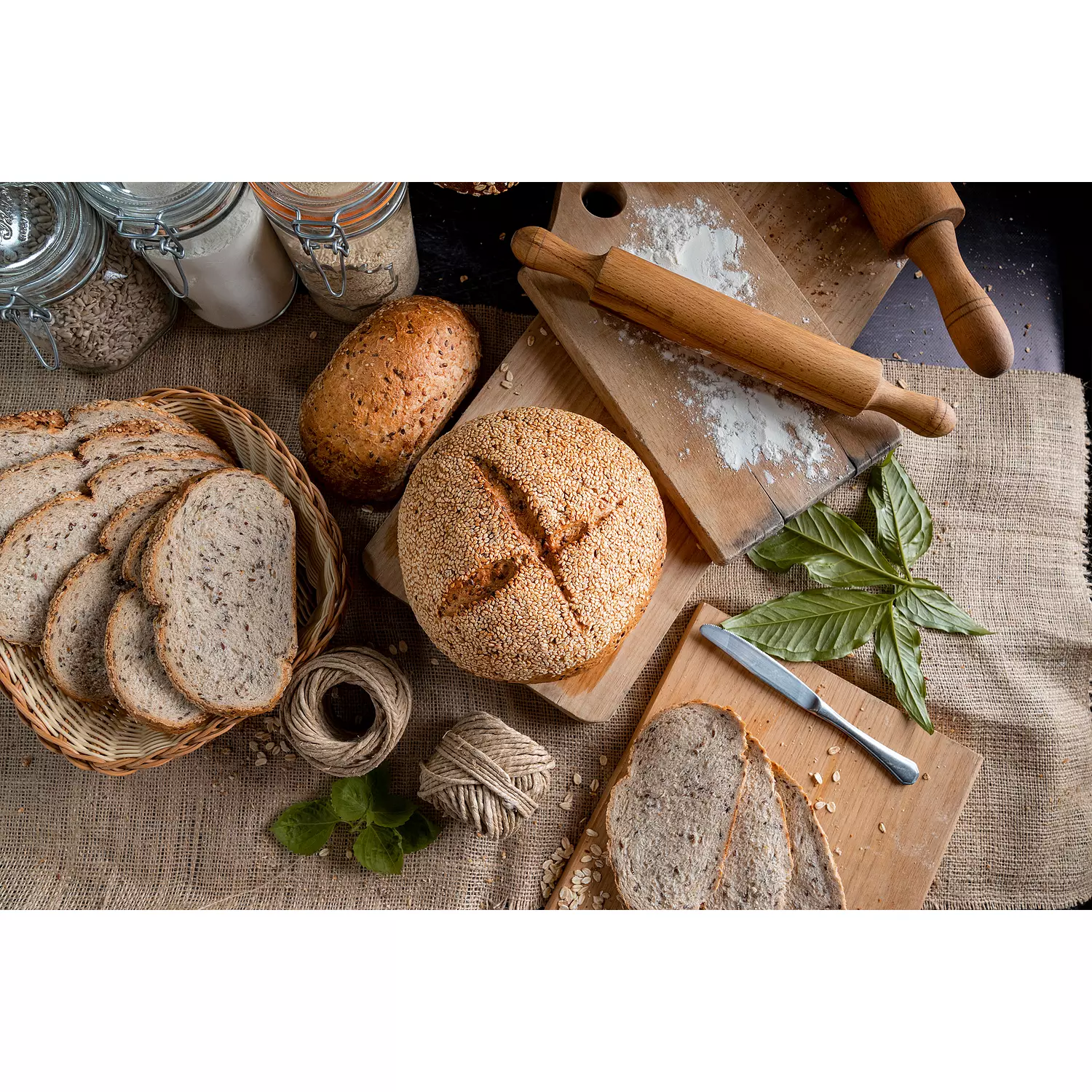 Flaxseed & Roasted Sesame Bread 2