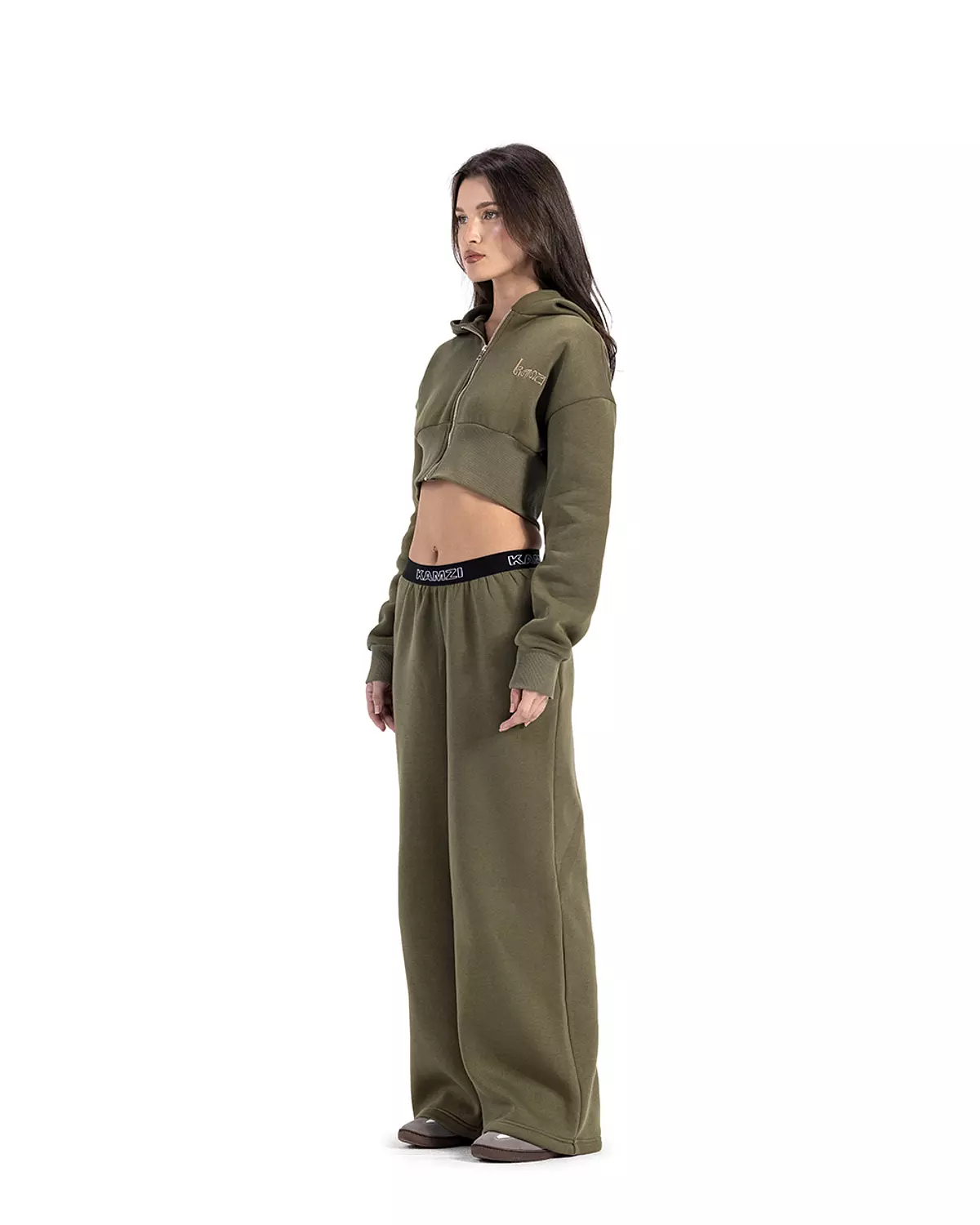 Vert Olive Cropped Jacket            hover image