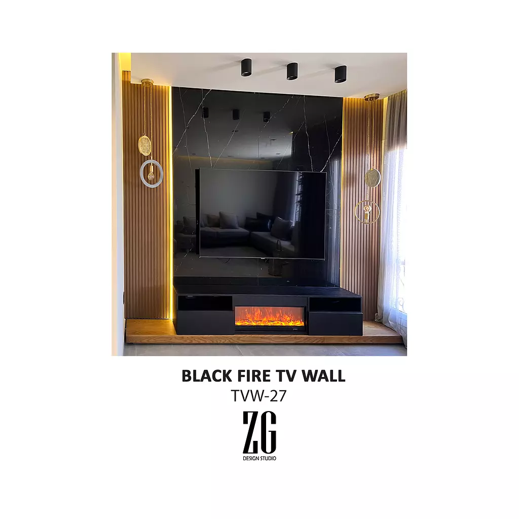 BLACK FIRE TV WALL