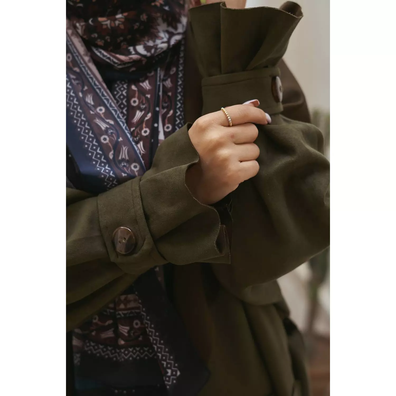 Olive Trench Coat 6