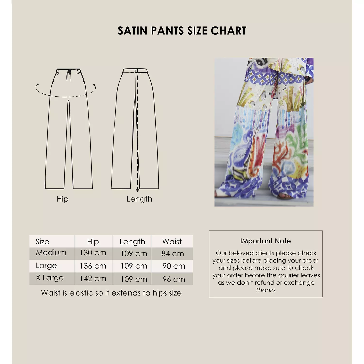 Palm Satin Pants 14