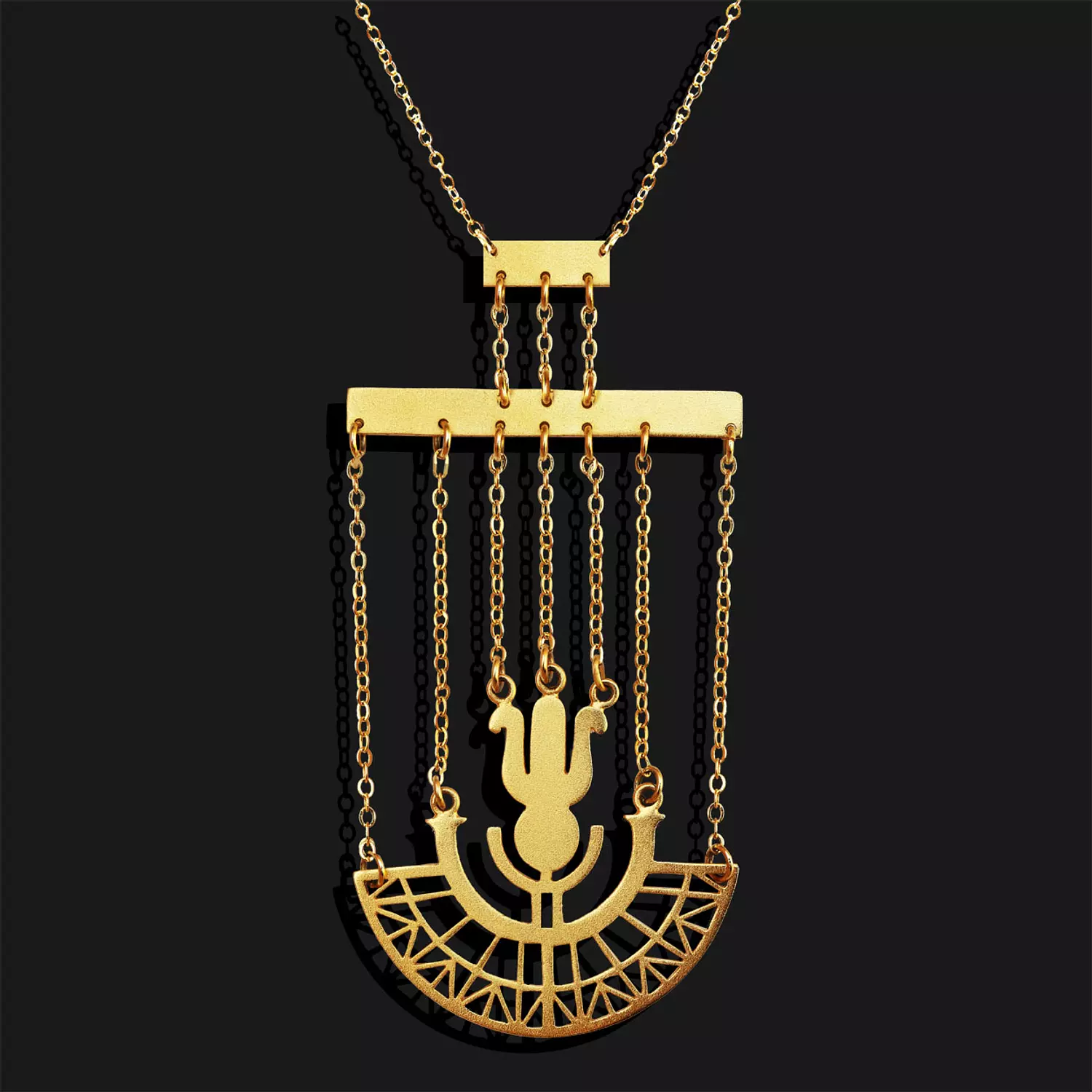 Lotus necklace hover image