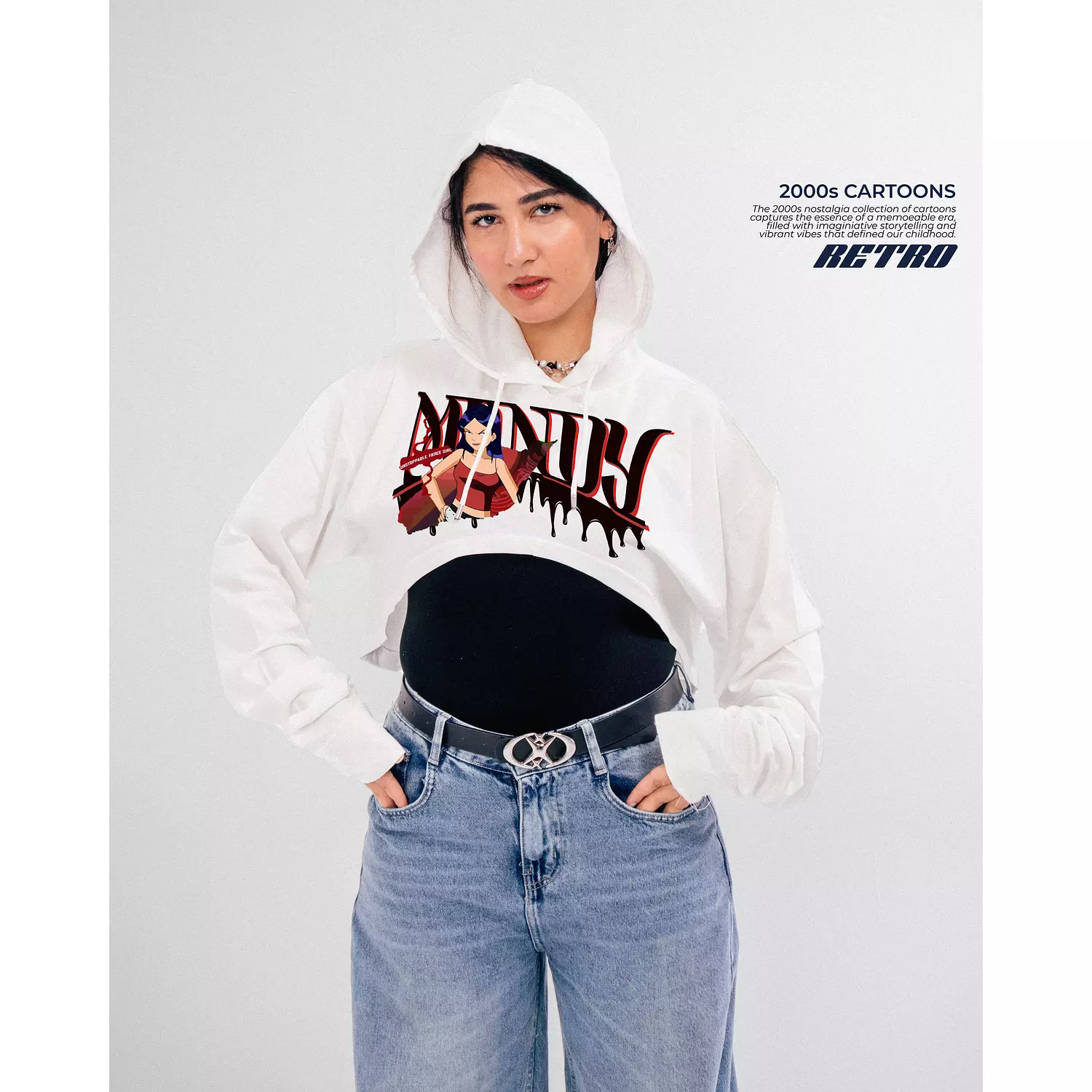 Mandy Cropped Hoodie hover image