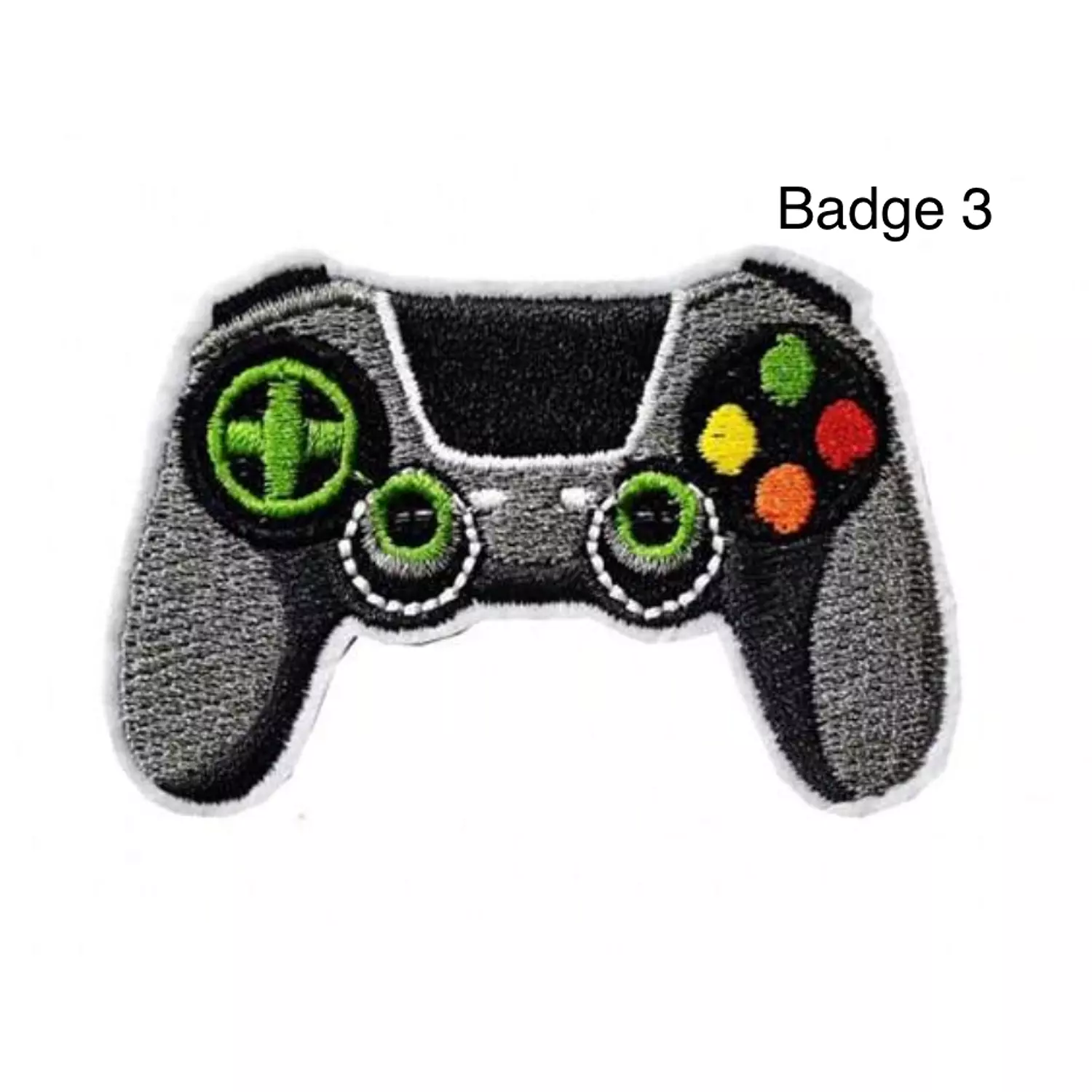 Basic black T-shirt with gaming badge 4