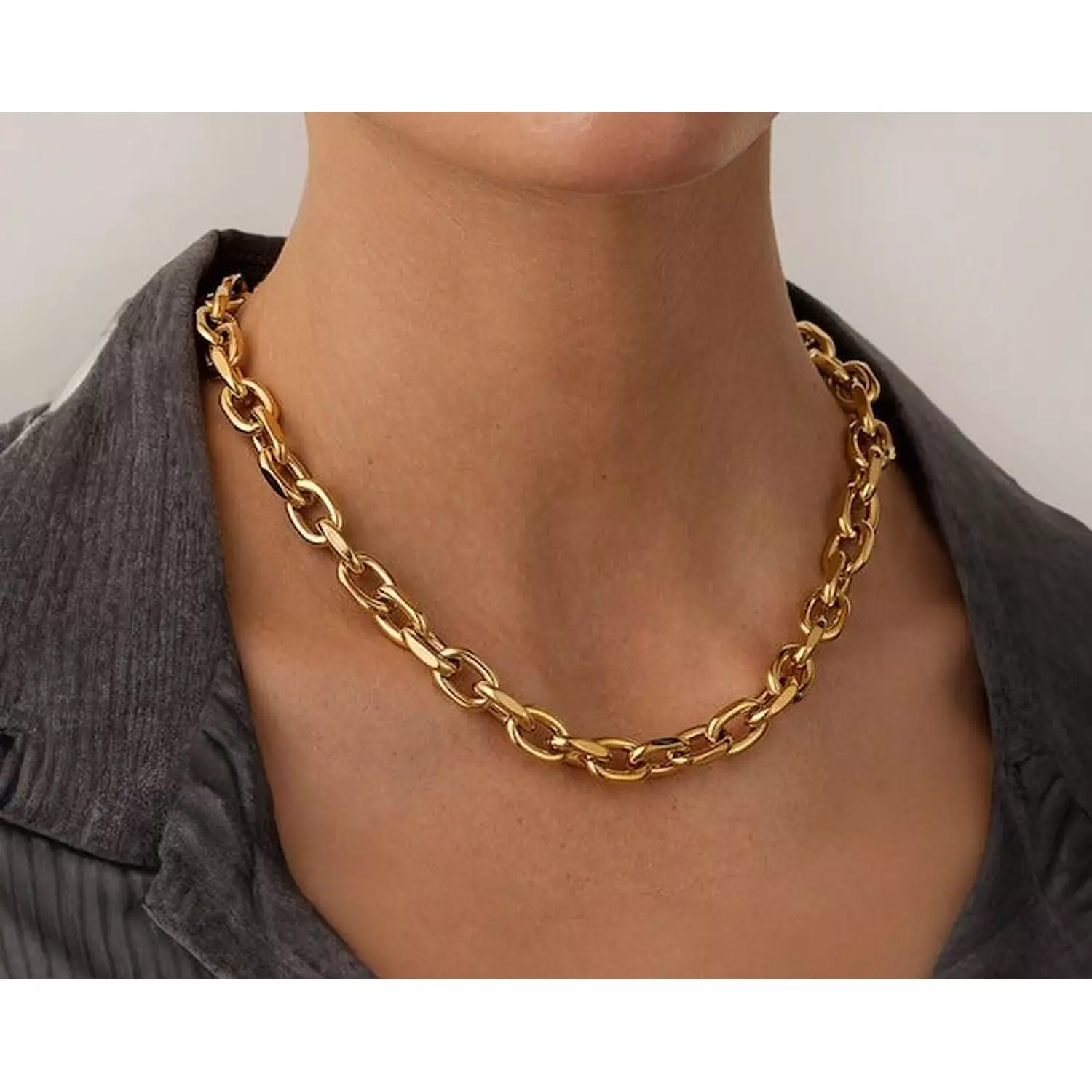 Chunky Chain Necklace hover image