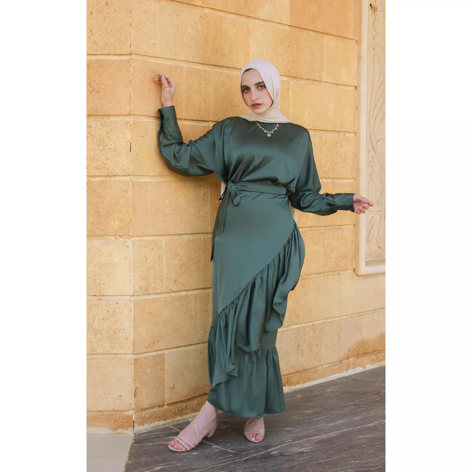 Olive Silky Top 1