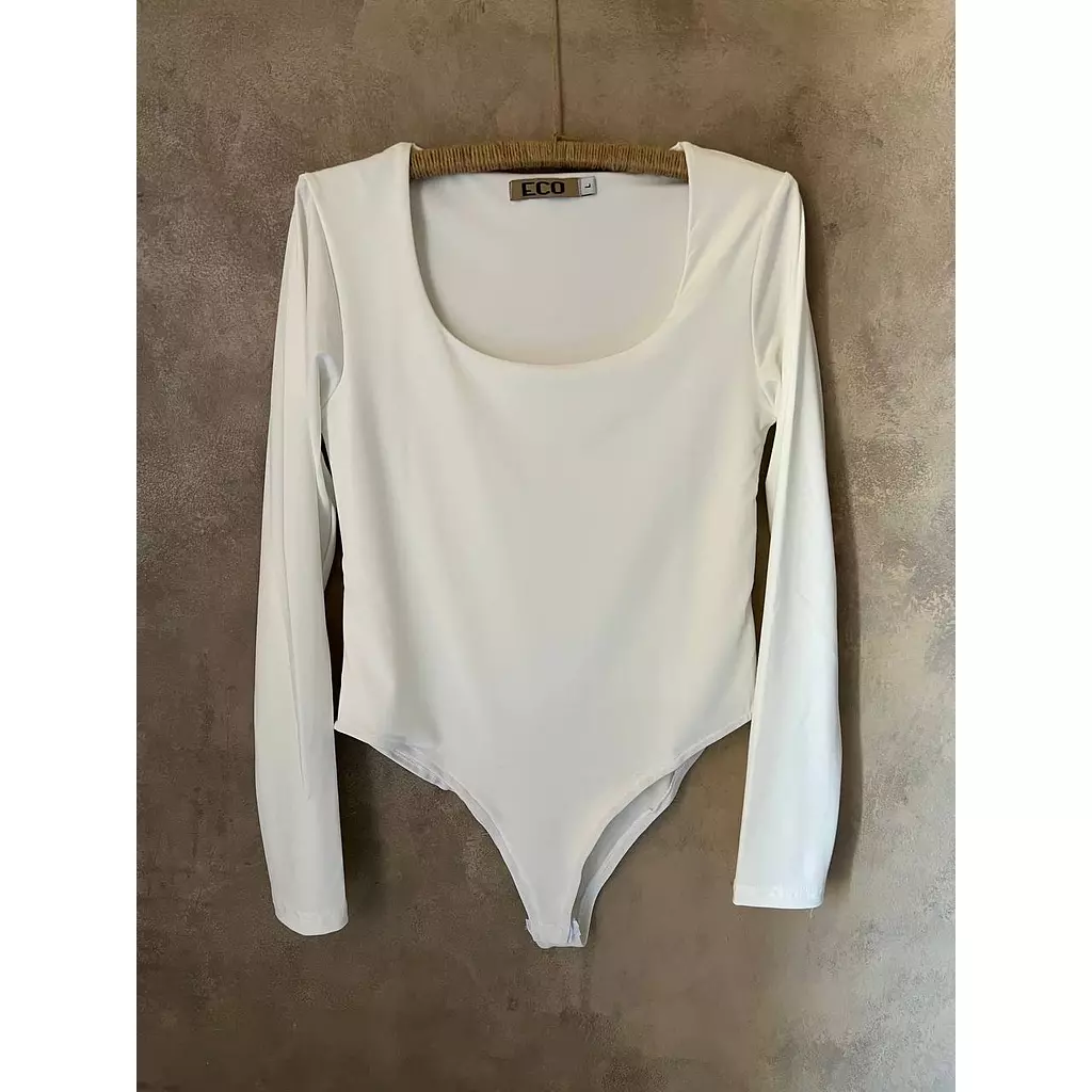 Square Neck Long Sleeves Bodysuit