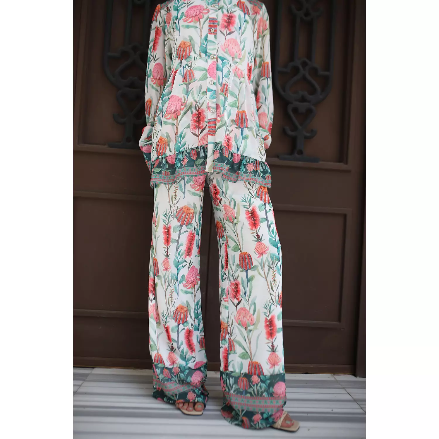 Flora Chiffon Pants 7