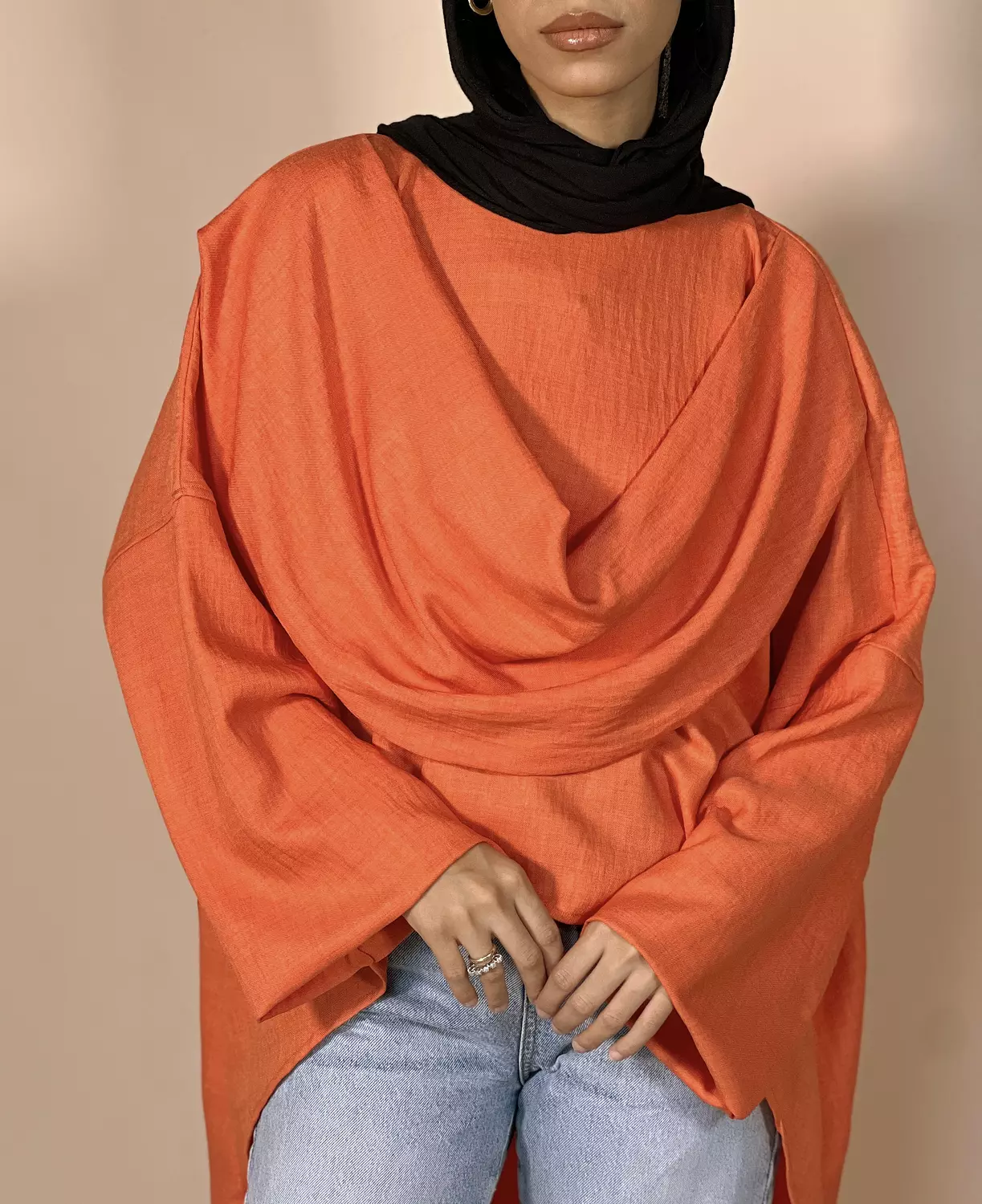 Orange Drape Tunic 3