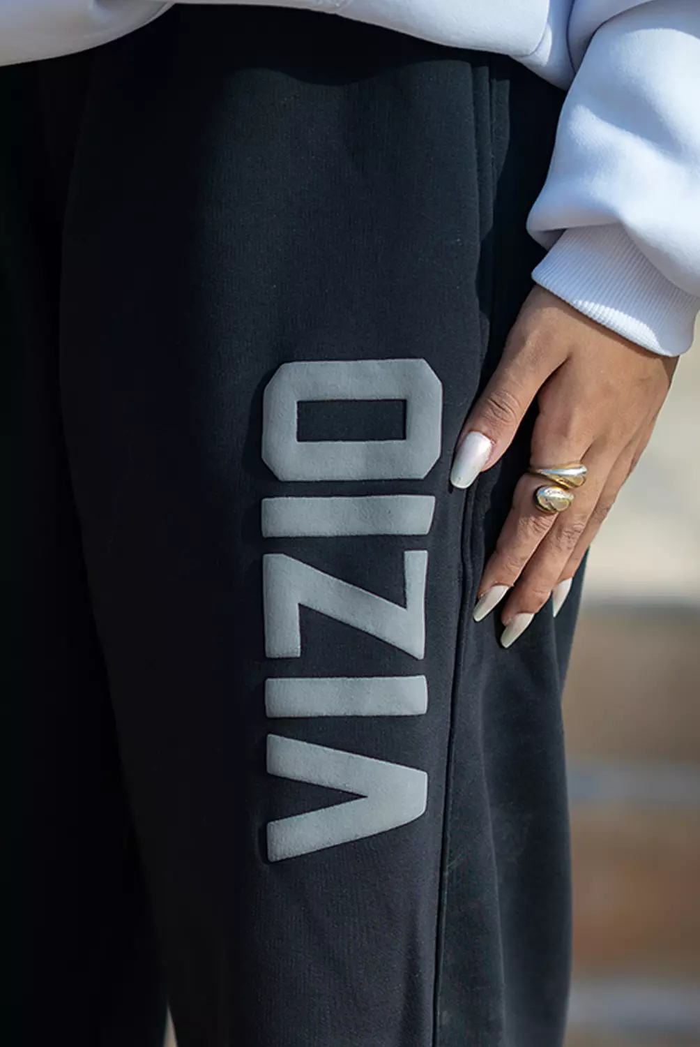 Black " V " Sweatpant 2