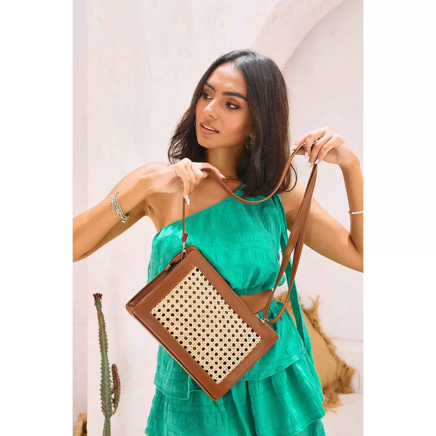 Serena Clutch in Brown 1